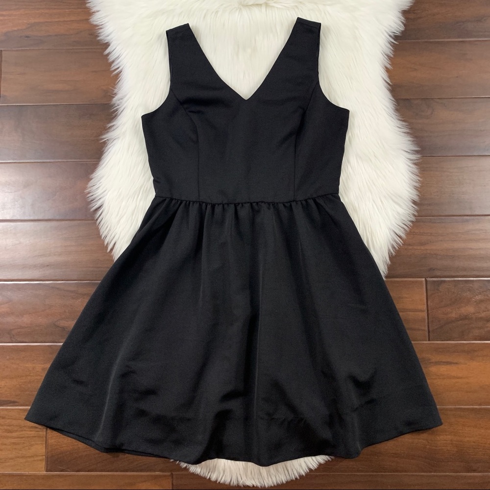 Sail to Sable Black Katrina Bow Sleeveless Dress